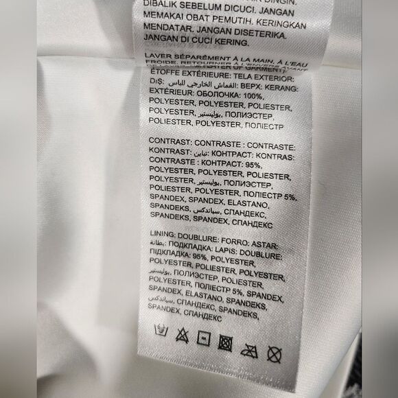 Bebe women's black and white textured sequin fit & flare mini cocktail dress 00 - Picture 11 of 15